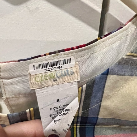 J.Crew Crewcuts plaid dress size 8 - Picture 2 of 3